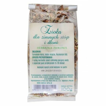Zioła Dla Zimnych Stóp i Dłoni 100 g - Natura Wita