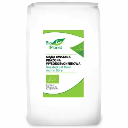 Mąka Owsiana Prażona Wysokobłonnikowa Bio 700 g - Bio Planet