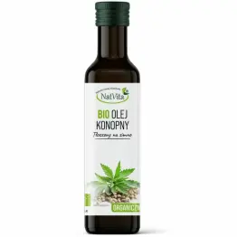 Olej Konopny Tłoczony na Zimno Bio 250 ml - Natvita