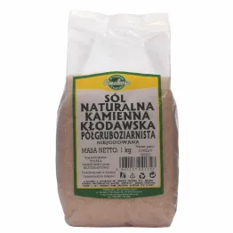 Sól Kamienna Kłodawska Półgruboziarnista Niejodowana 1 kg Smakosz