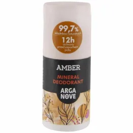 Dezodorant Mineralny Ałunowy Amber Roll-On 50 ml - Arganove