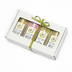 Zestaw Soli do Kąpieli 460 g (4x 115 g) - Miodowa Mydlarnia