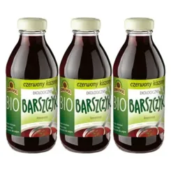 3 x Barszcz Czerwony Kiszony Koncentrat Bio 320 ml - Kowalewski