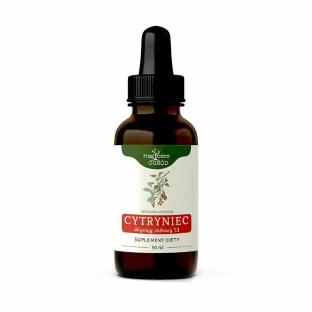 Cytryniec Chiński Wyciąg Ziołowy 1:1 50 ml - Magiczny Ogród