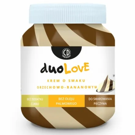Krem o Smaku Orzechowo - Bananowym 350 g - DuoLove - Przecena Krótka Data Minimalnej Trwałości