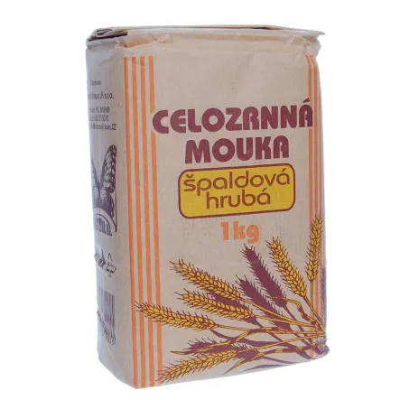 Mąka Orkiszowa Pełnoziarnista Gruba 1 kg - Natural