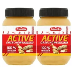 2 x Pasta Orzechowa ACTIVE Crunchy 470 g - Primavika