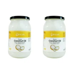 Zestaw 2 x Olej Kokosowy Bezzapachowy Rafinowany 900 ml  -  Natur Planet