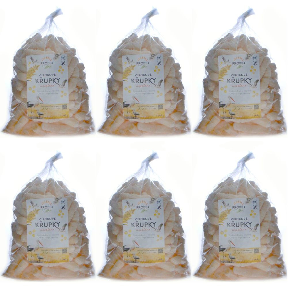 6 x Chrupki z Sorgo Niesolone Bezglutenowe Bio 100 g - Probio