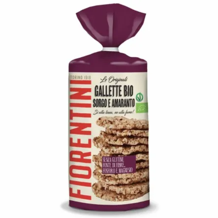 Wafle z Sorgo i Amarantusa Bezglutenowe Bio 120 g - Fiorentini