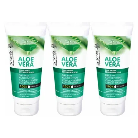 3 x Balsam do Włosów Odbudowa z Aloesem 200 ml - Dr. Sante