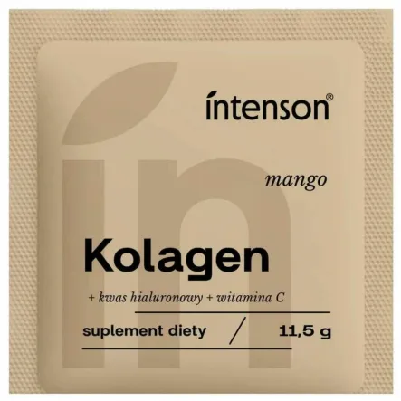 Kolagen z Witaminą C i Kwasem Hialuronowym o Smaku Mango 11,5 g - Intenson