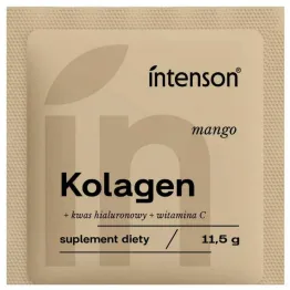 Kolagen z Witaminą C i Kwasem Hialuronowym o Smaku Mango 11,5 g - Intenson