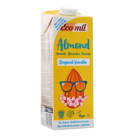 Napój Migdałowy o Smaku Waniliowym Bio 1 l UHT Ecomil 