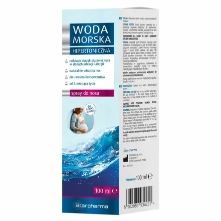 Woda Morska Hipertoniczna Sea Water Hypertonic 100 ml - Starpharma