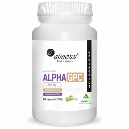 ALPHA GPC 300 mg 60 Kapsułek Vege - Aliness