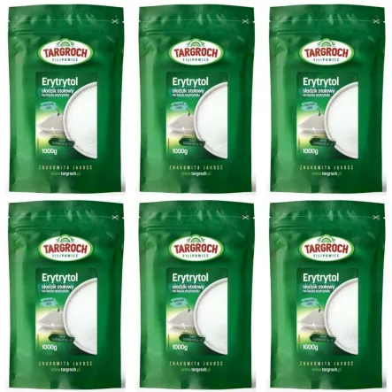 Zestaw 6 x Erytrol 1 kg - Erytrytol 1000 g - Targroch