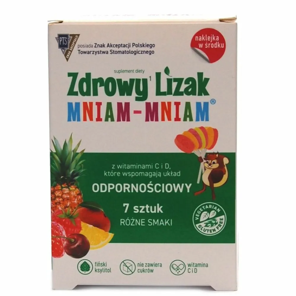 Zdrowy Lizak Mniam - Mniam Odporność 7 Sztuk - Starpharma