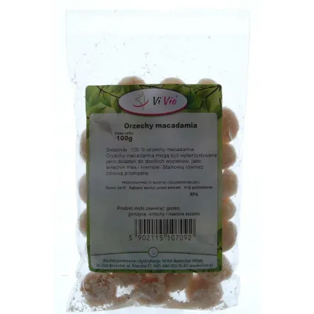 Orzechy Macadamia 100 g Vivio