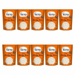 10 x Makaron Konjac w Kształcie Ryżu (Sticky Rice) do Sushi 200 g - Keto Chef