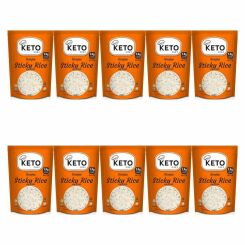 10 x Makaron Konjac w Kształcie Ryżu (Sticky Rice) do Sushi 200 g - Keto Chef