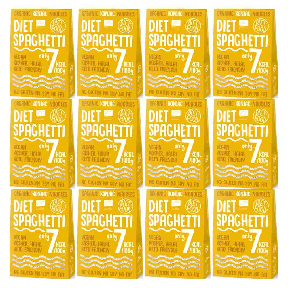 12 x Makaron Konjac Bio Organic Diet Spaghetti 300 g - Diet Food