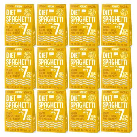 12 x Makaron Konjac Bio Organic Diet Spaghetti 300 g - Diet Food
