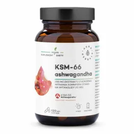 KSM - 66 Ashwagandha 120 Kapsułek - Aura Herbals