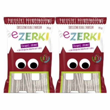 2 x Paluszki Orkiszowe z Makiem 70 g - Ezerki