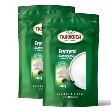 Zestaw 2 x Erytrol 1 kg - Erytrytol 1000 g - Targroch