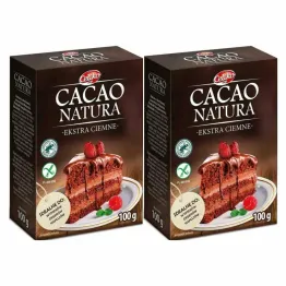 2 x Kakao Naturalne Ekstra Ciemne Bezglutenowe 100 g - Celiko
