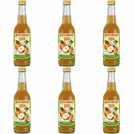 6 x Ocet Jabłkowy Niefiltrowany Bio 330 ml -  Beutelsbacher