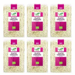 Zestaw 6 x Płatki Owsiane Bio 1 kg  - Bio Planet