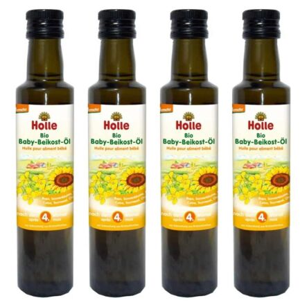 4 x Olej Dla Dzieci Tłoczony na Zimno Bio Demeter 250 ml - Holle