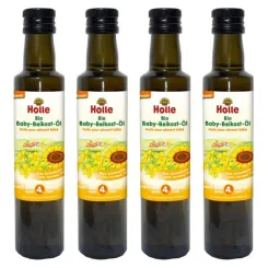 4 x Olej Dla Dzieci Tłoczony na Zimno Bio Demeter 250 ml - Holle