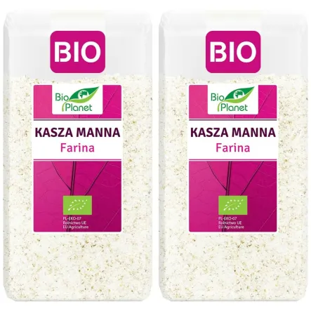 2 x Kasza Manna Farina Bio 500 g - Bio Planet
