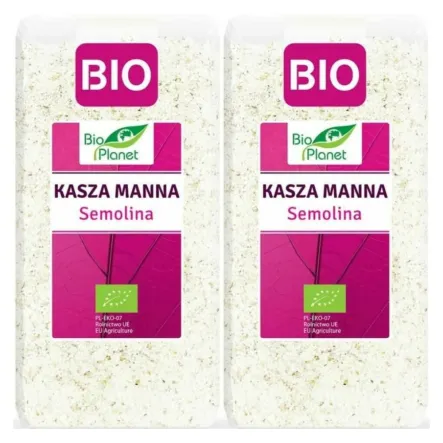 2 x Kasza Manna Semolina Bio 500 g - Bio Planet