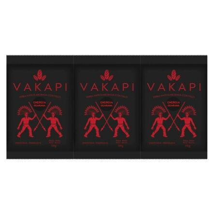3 x Yerba Mate Vakapi Energia Guarana 50 g