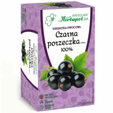 Herbatka Owocowa CZARNA PORZECZKA 60 g (20 x 3 g) -  Herbapol Wrocław