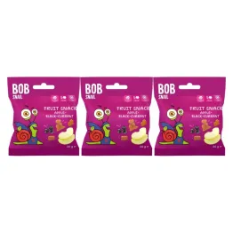 3 x Przekąska Jabłko i Czarna Porzeczka 20 g - Bob Snail
