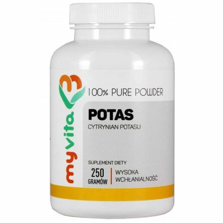 Potas Proszek (Cytrynian Potasu) 250 g - MyVita
