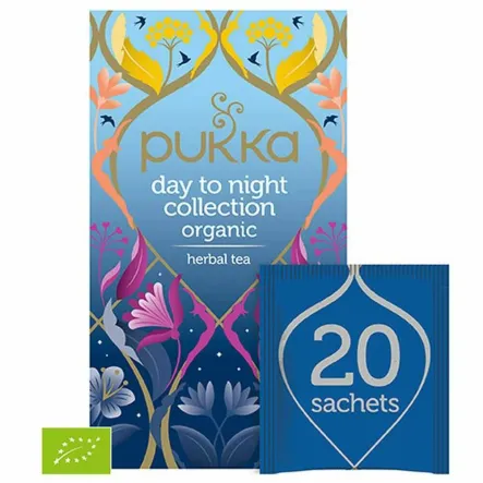 Herbatka Day to Night Collection BIO 32,4 g (20 saszetek) - Pukka