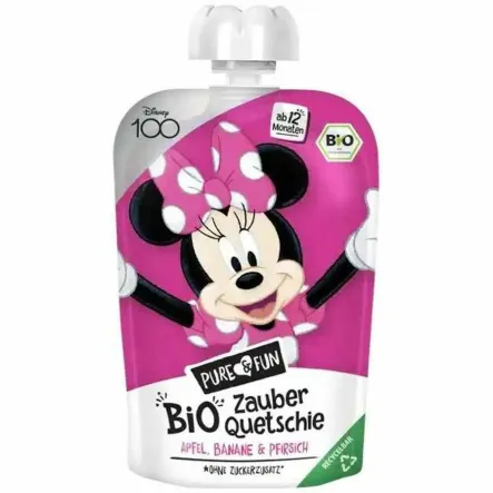 Przecier Jabłko Brzoskwinia Banan BIO 100 g Myszka Minnie - Pure & Fun