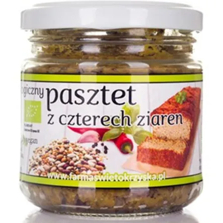 Pasztet Z Czterech Ziaren Bezglutenowy Bio 170 g Farma Świętokrzyska 