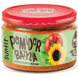 Pasta Słonecznikowa Pomidor i Bazylia Bezglutenowa 180 g - Primavika
