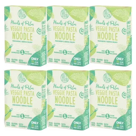 6 x Makaron z Serca Palmy Noodle Vaccum Pudełko 255 g - Diet Food