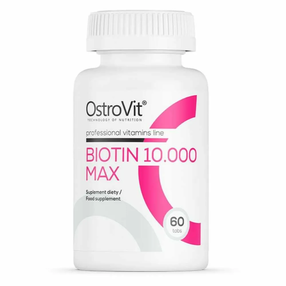 Biotyna - Biotin 10.000 MAX 60 Tabletek - OstroVit