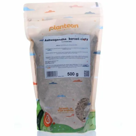 Ashwagandha Korzeń Cięty 500 g - Planteon