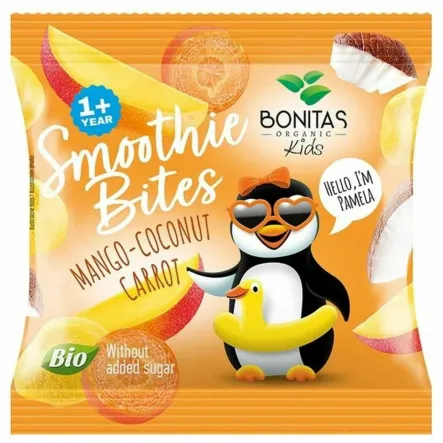 Przekąska Smoothie Bites Mango, Kokos, Marchew BIO 10 g - Bonitas (data: 31.12.2025)