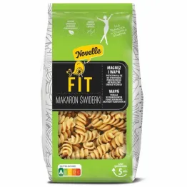 IG37 Makaron FIT Semolinowy Razowy Świderki 250 g - Novelle